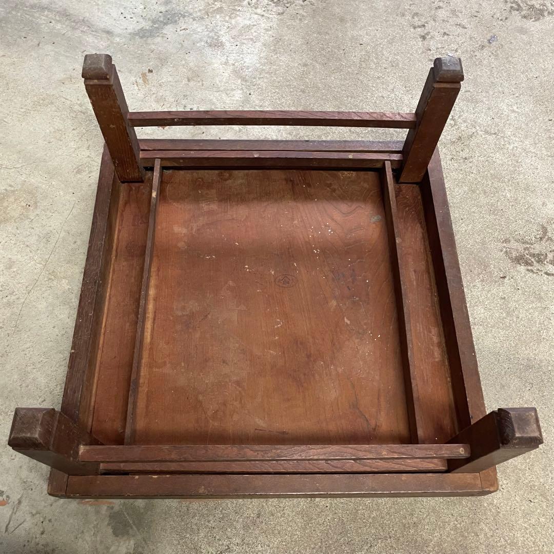 木製 シンプルな座卓 古物 蚤の市 レトロ