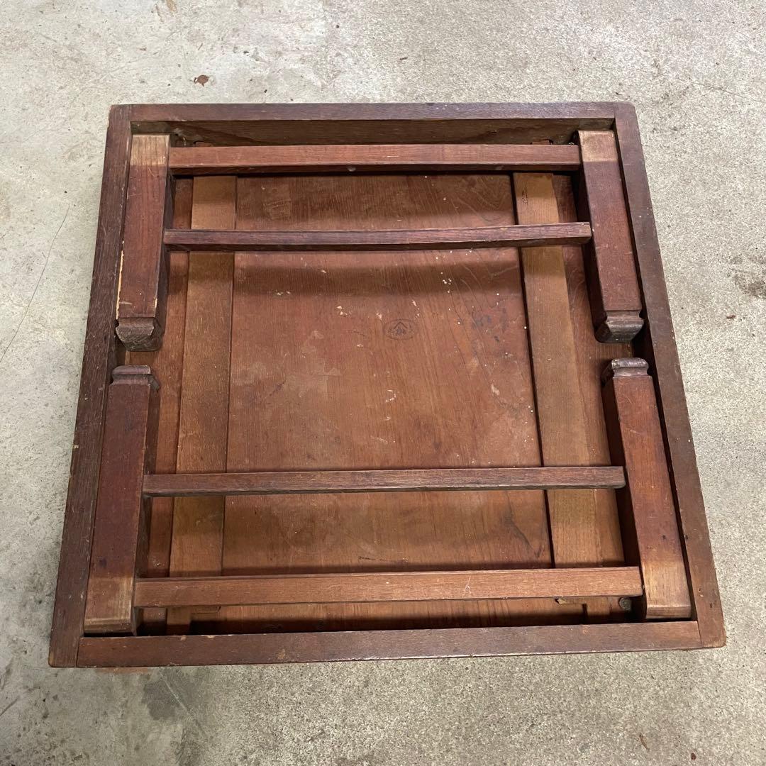 木製 シンプルな座卓 古物 蚤の市 レトロ