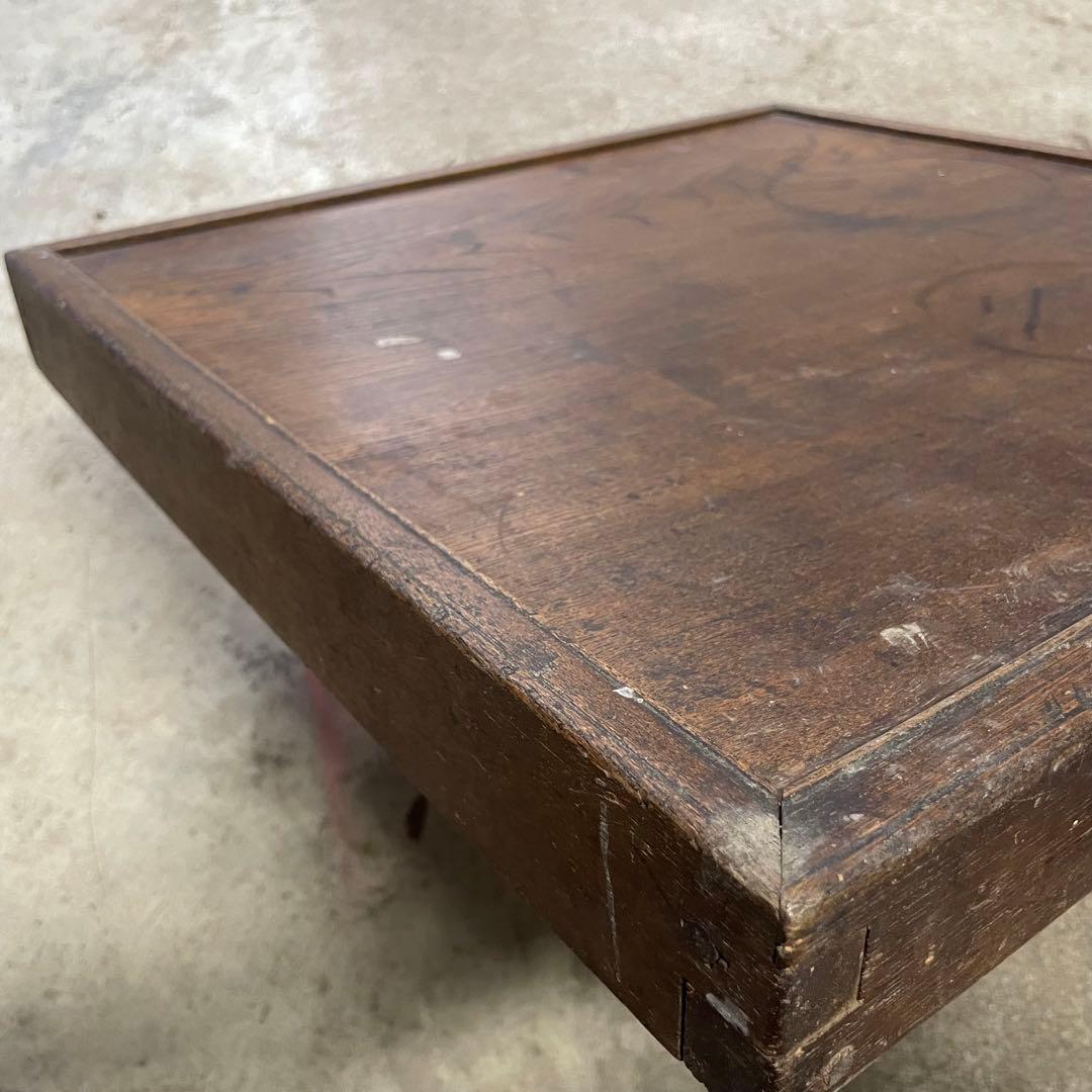 木製 シンプルな座卓 古物 蚤の市 レトロ