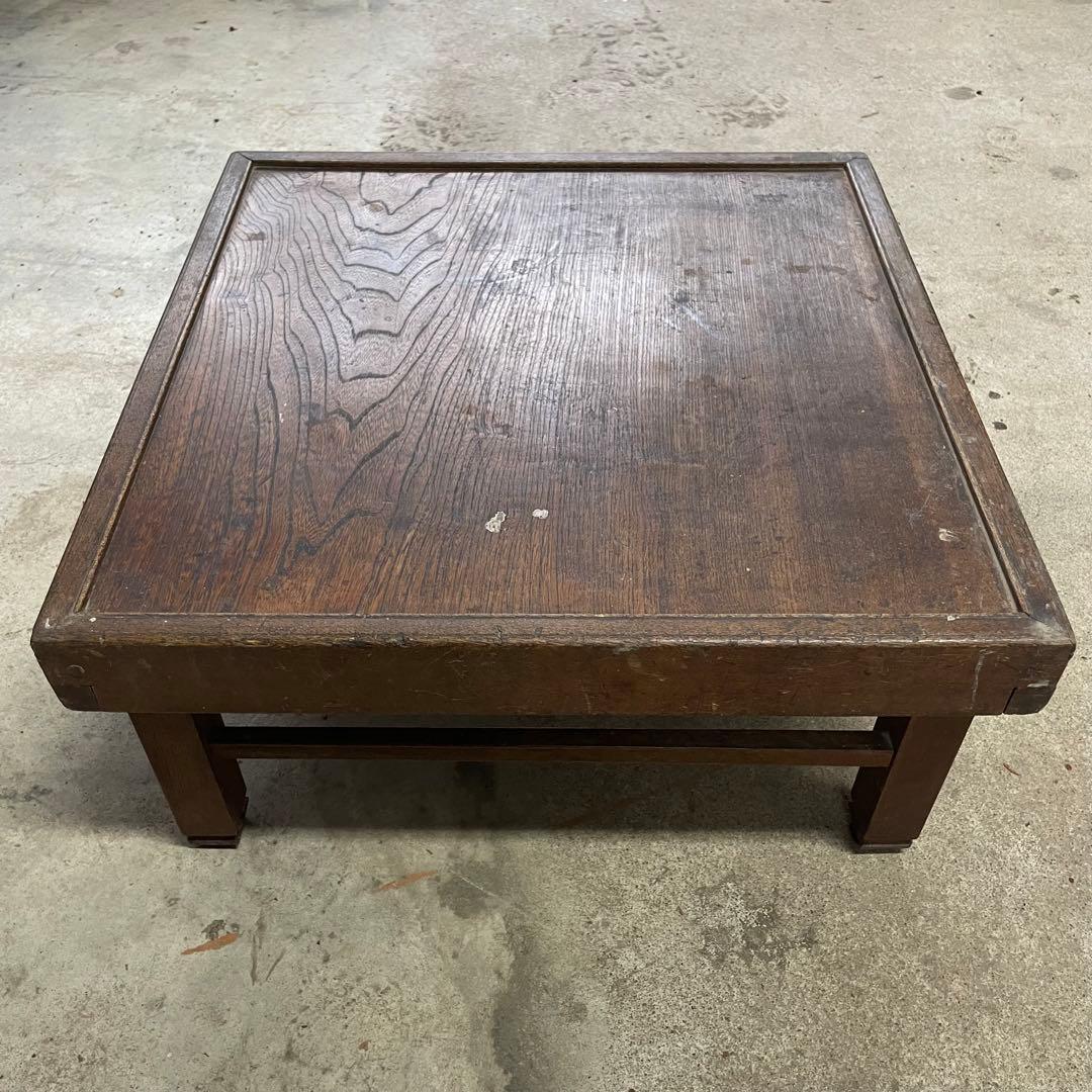 木製 シンプルな座卓 古物 蚤の市 レトロ