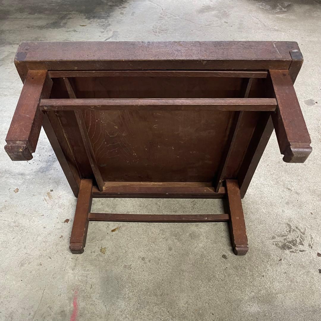 木製 シンプルな座卓 古物 蚤の市 レトロ