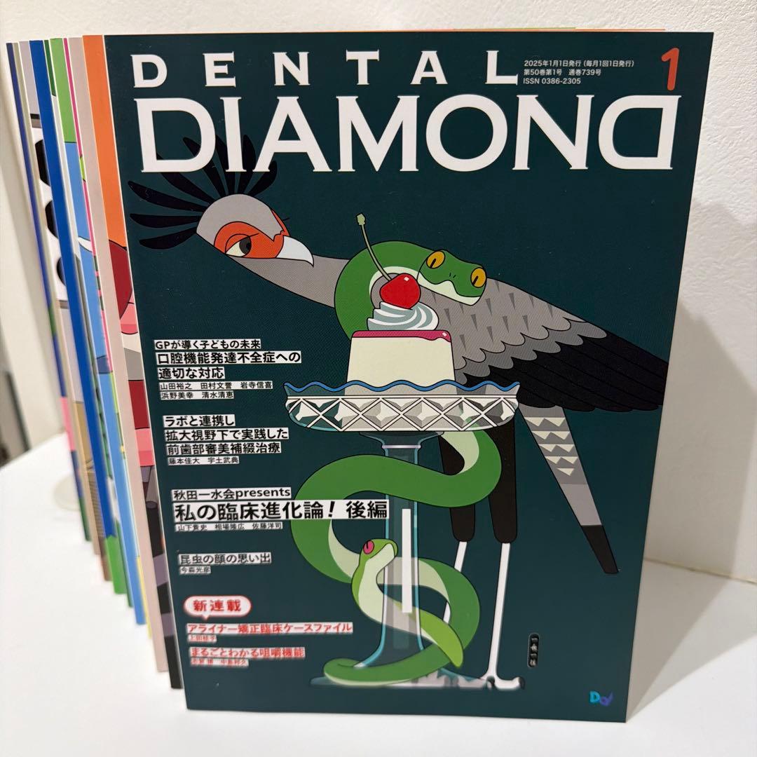 デンタルダイヤモンド 2025年1月号から12月号　12冊