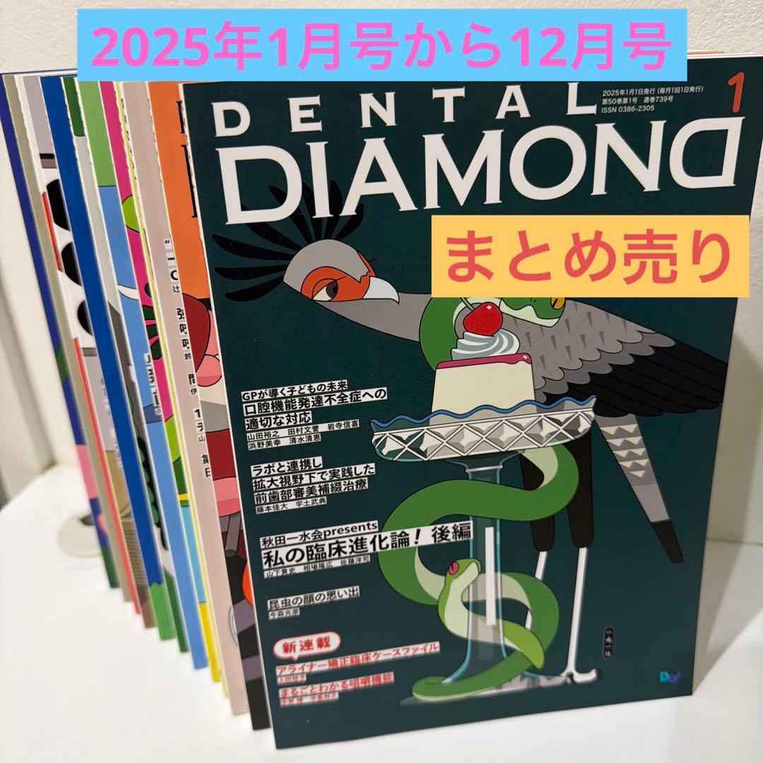 デンタルダイヤモンド 2025年1月号から12月号　12冊