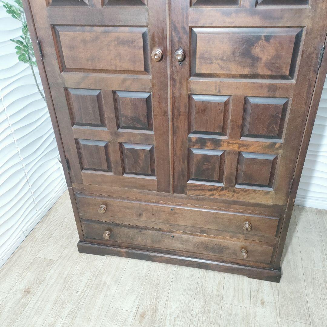 ◇大阪府神戸市配達無料！◇北海道民芸家具◇洋服箪笥ワードローブ◇アンティーク◇