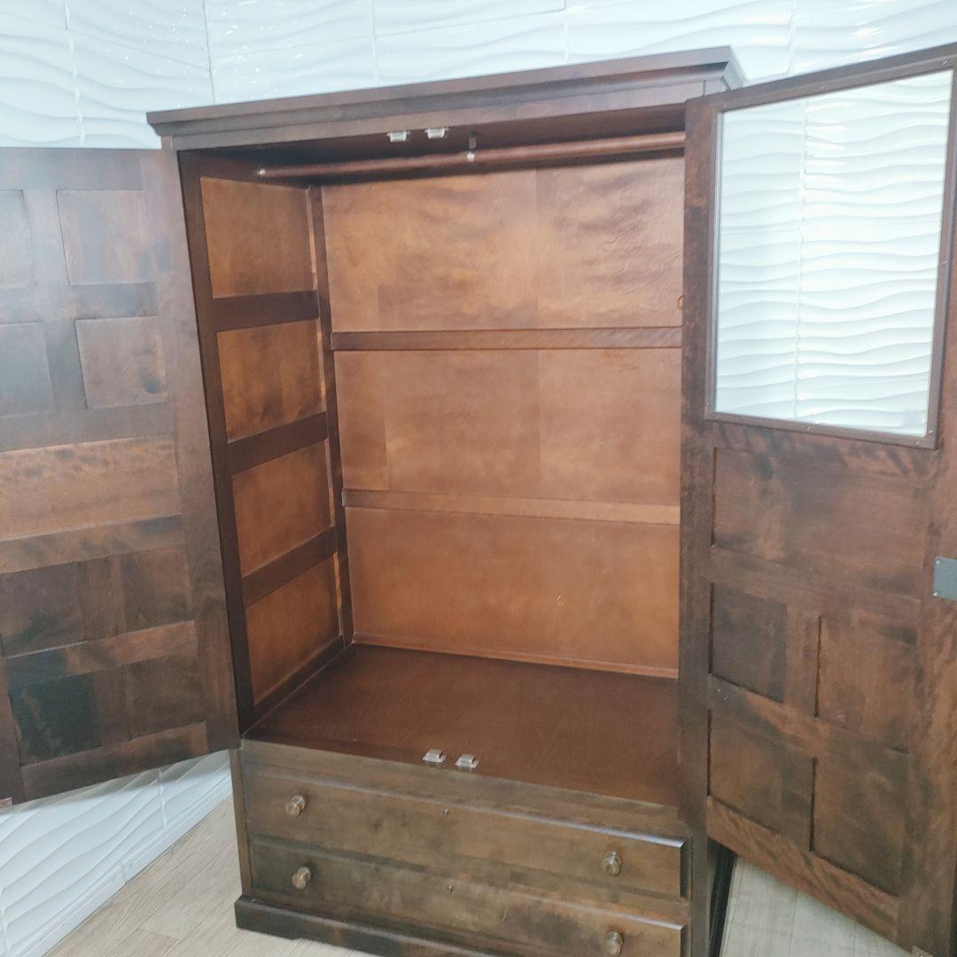 ◇大阪府神戸市配達無料！◇北海道民芸家具◇洋服箪笥ワードローブ◇アンティーク◇