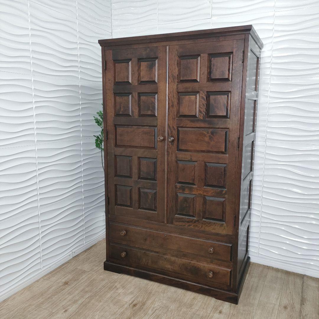 ◇大阪府神戸市配達無料！◇北海道民芸家具◇洋服箪笥ワードローブ◇アンティーク◇