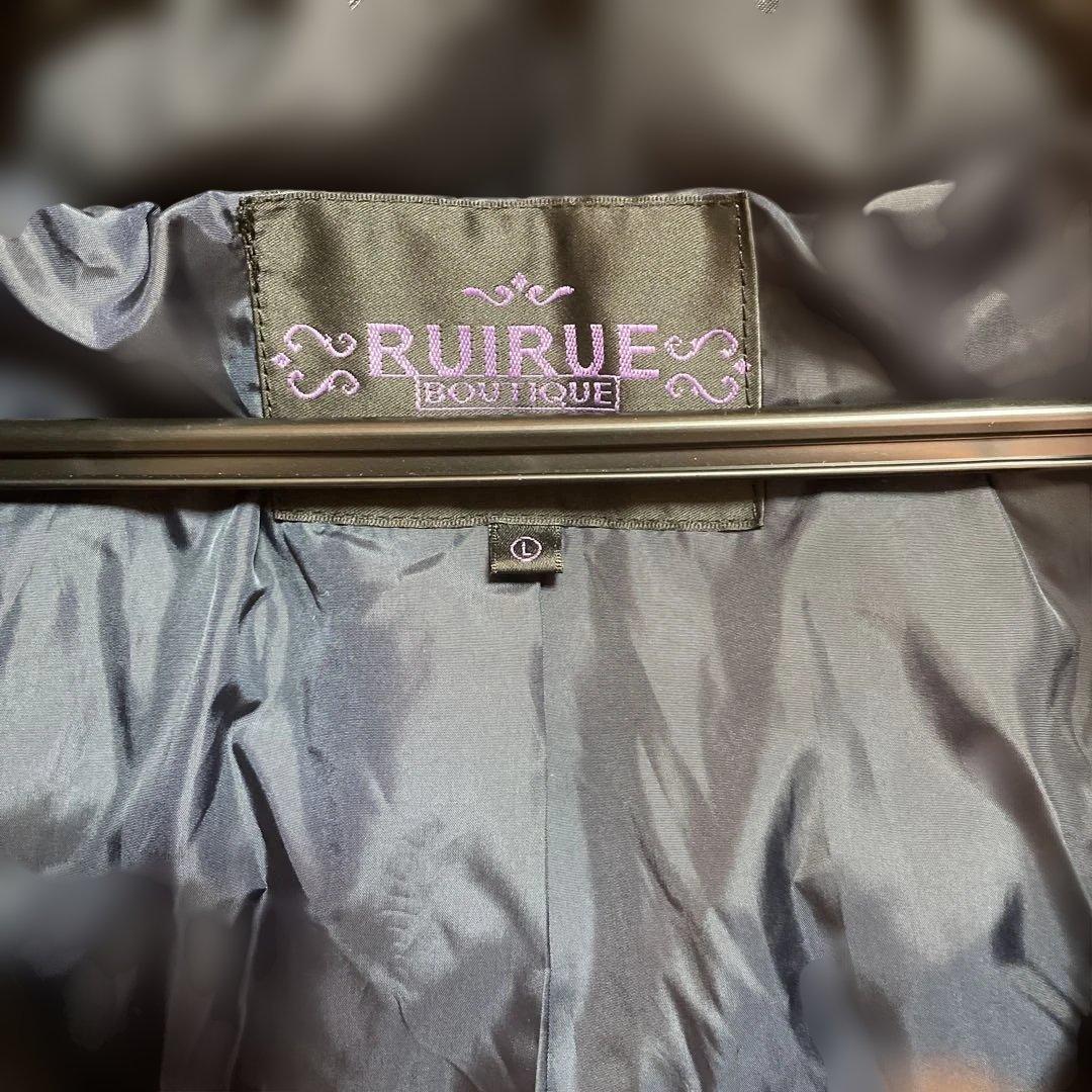 【定価5万円】レディースダウンコート　フォックスファー　濃紺　ブルーブラック