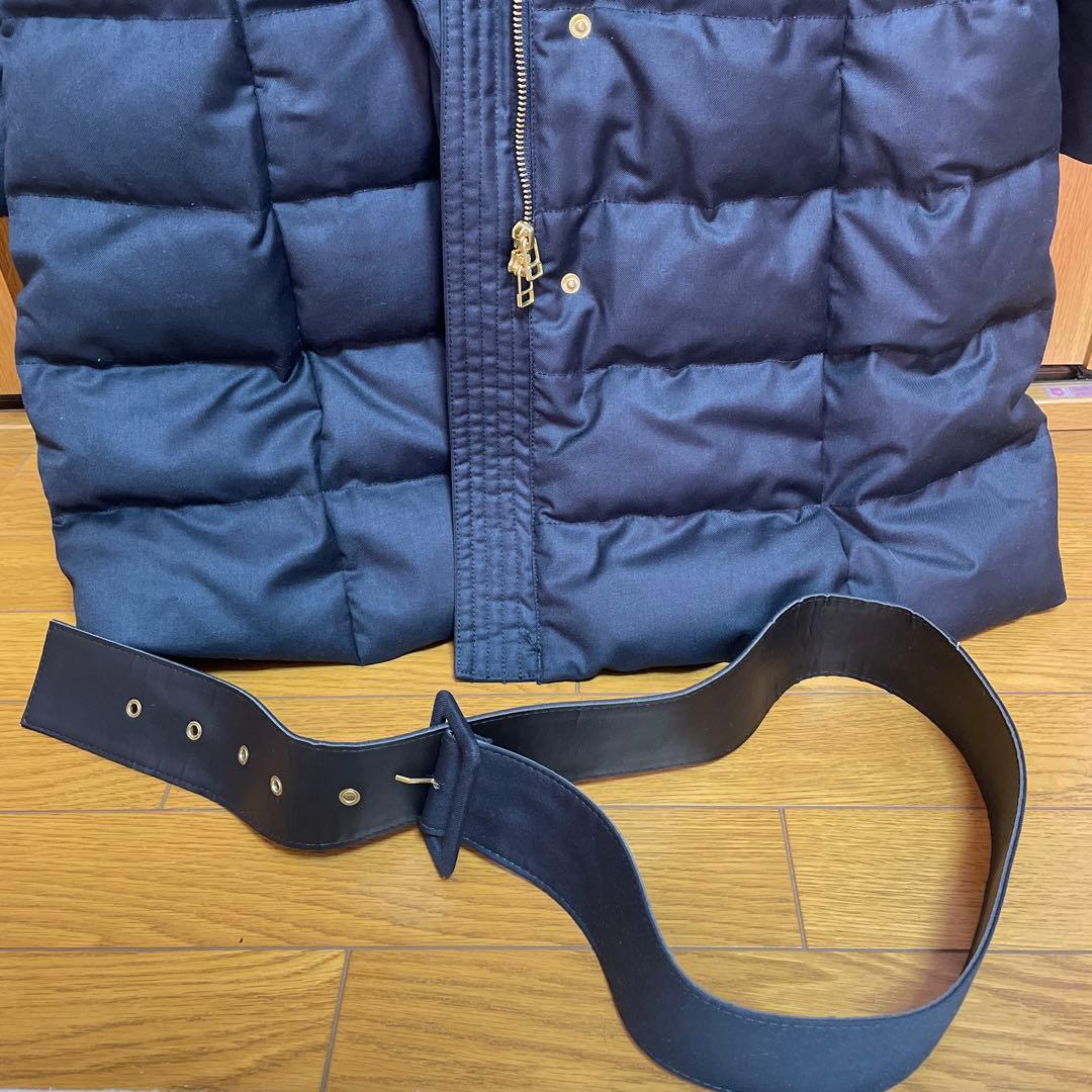 【定価5万円】レディースダウンコート　フォックスファー　濃紺　ブルーブラック