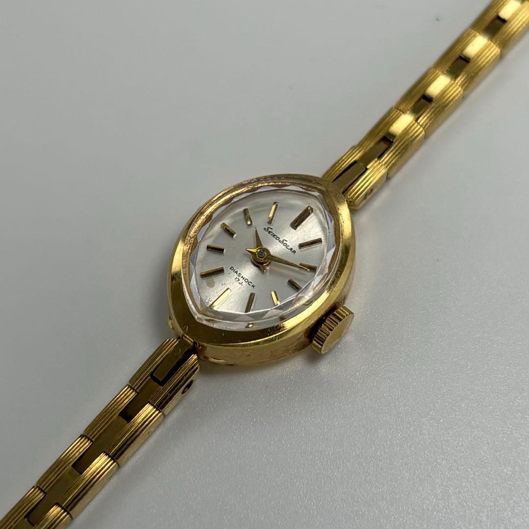 美品 SEIKO セイコー ソーラー 1967年製 ブレス型手巻腕時計