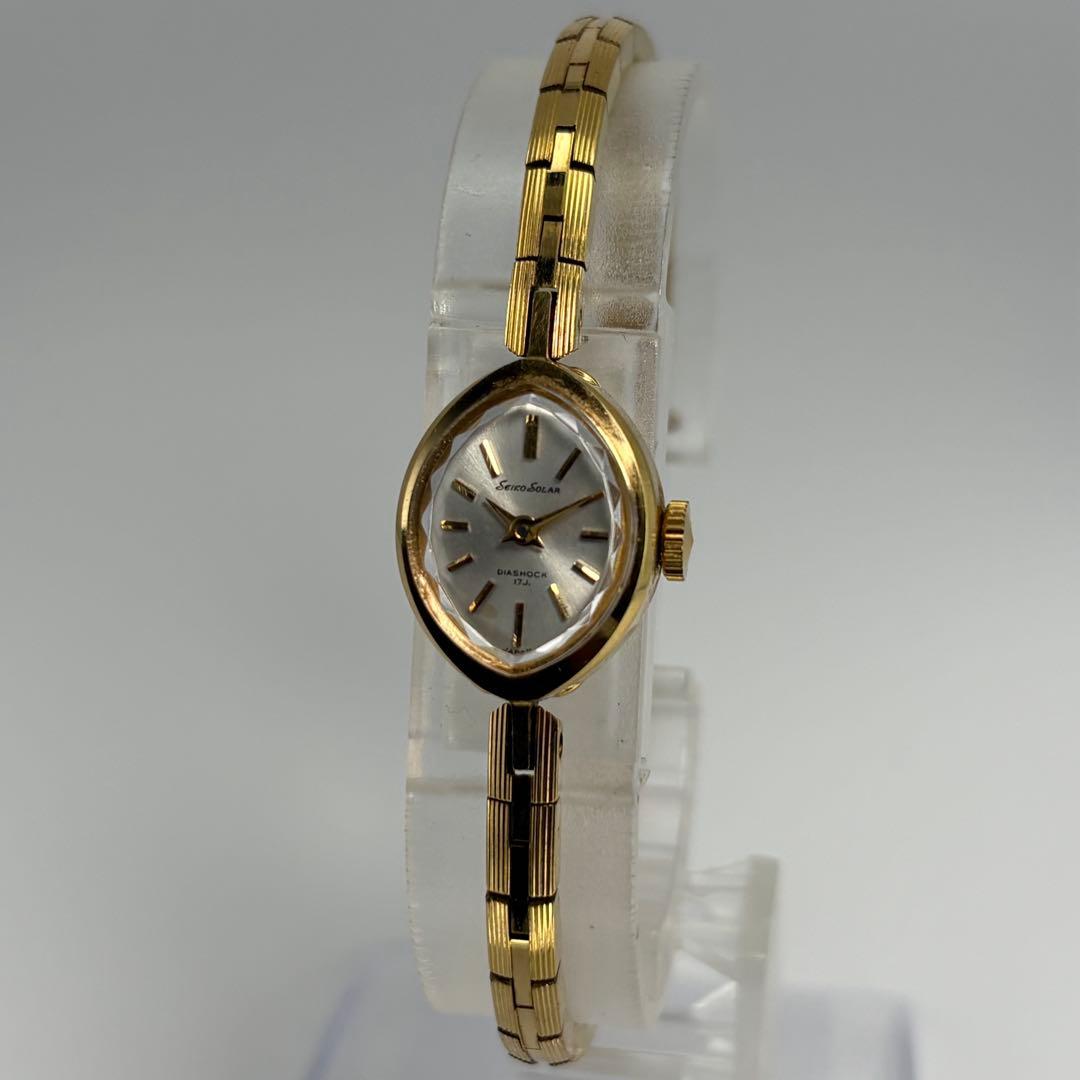 美品 SEIKO セイコー ソーラー 1967年製 ブレス型手巻腕時計