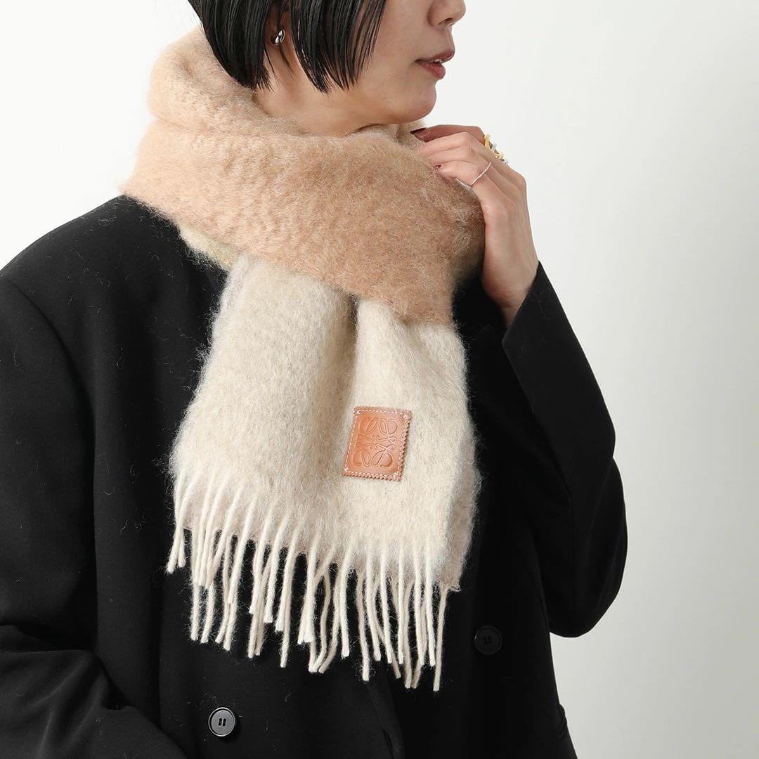 LOEWE ウール モヘア マフラー