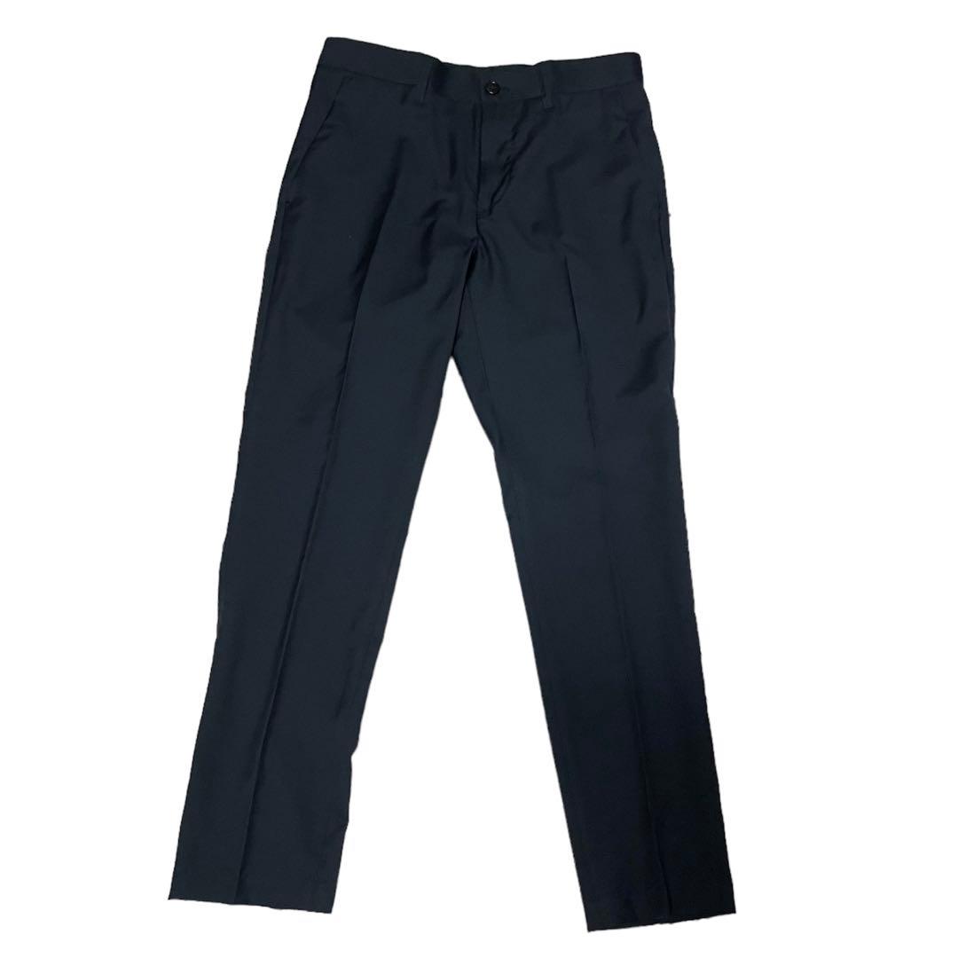 ナノユニバース　セットアップ　ネイビー　テーラードジャケット　テーパードパンツ