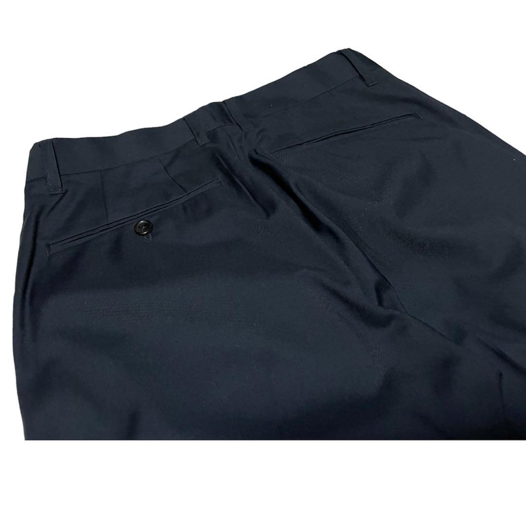 ナノユニバース　セットアップ　ネイビー　テーラードジャケット　テーパードパンツ