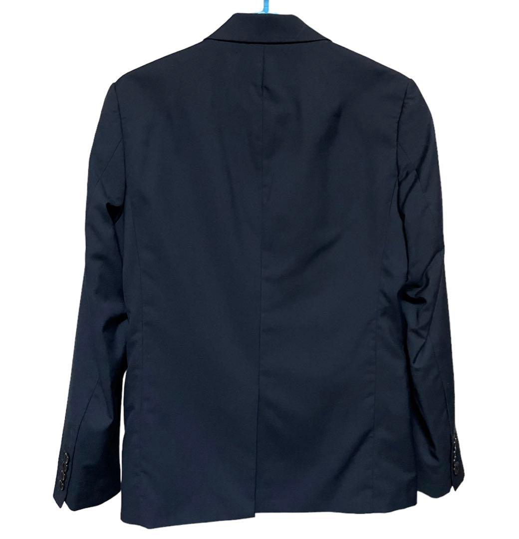 ナノユニバース　セットアップ　ネイビー　テーラードジャケット　テーパードパンツ