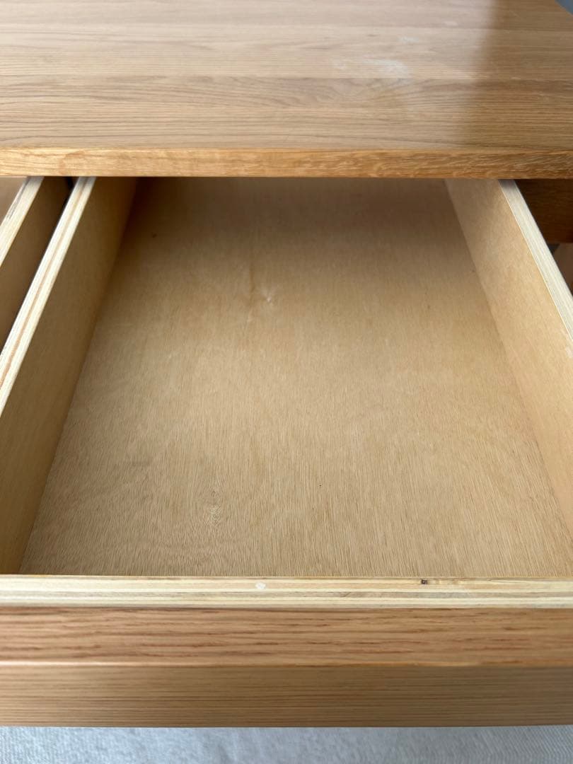 【直接引取り限定】無印良品　木製デスク　オーク材