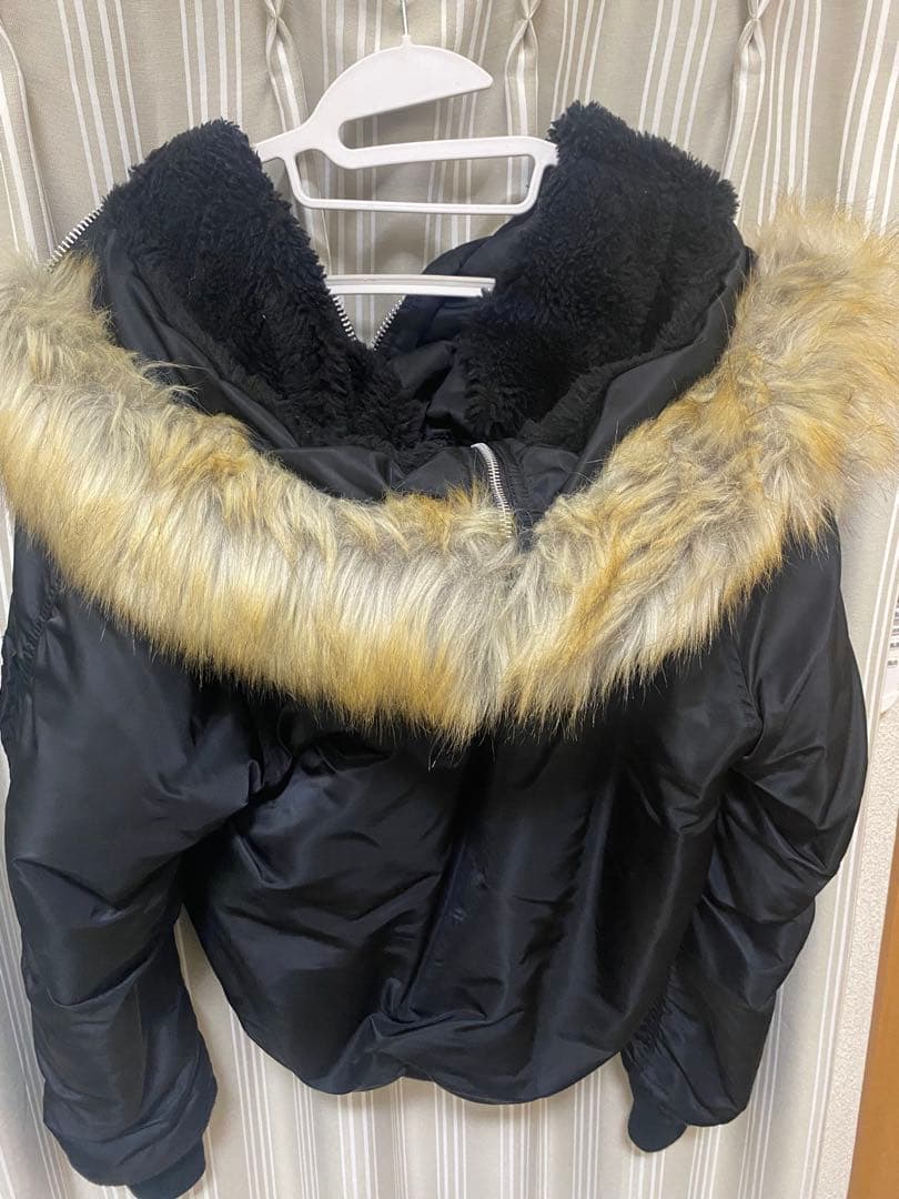 Alpha ブラック n2b L ファー　短丈