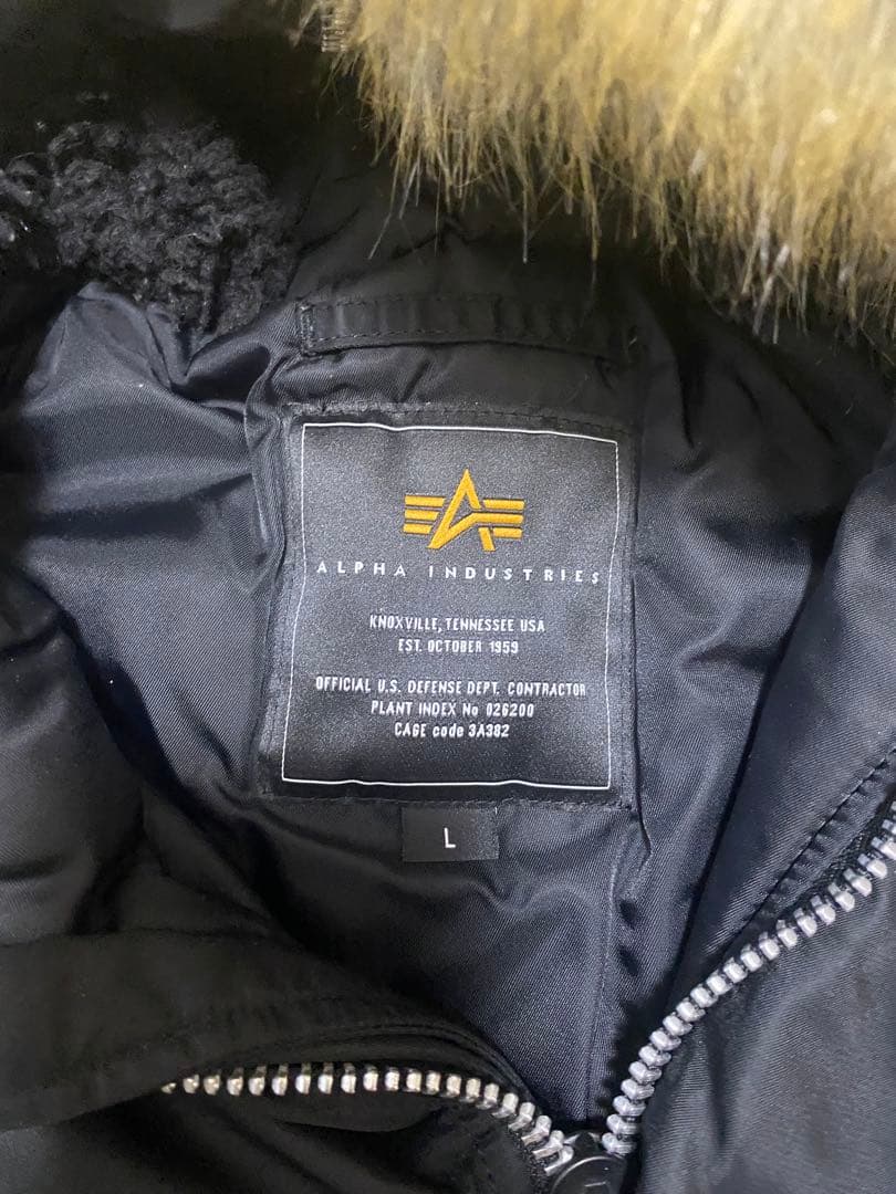 Alpha ブラック n2b L ファー　短丈