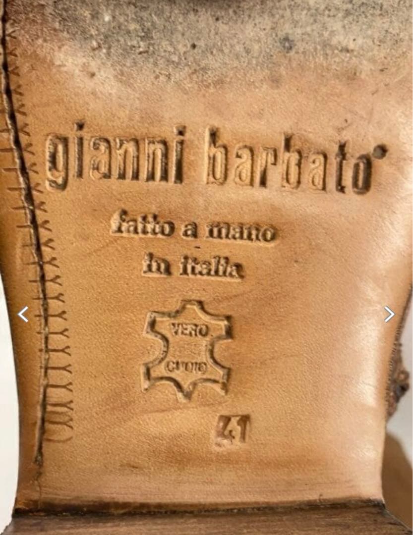 gianni barbato ポインテッドトゥ ウエスタンブーツ vintage