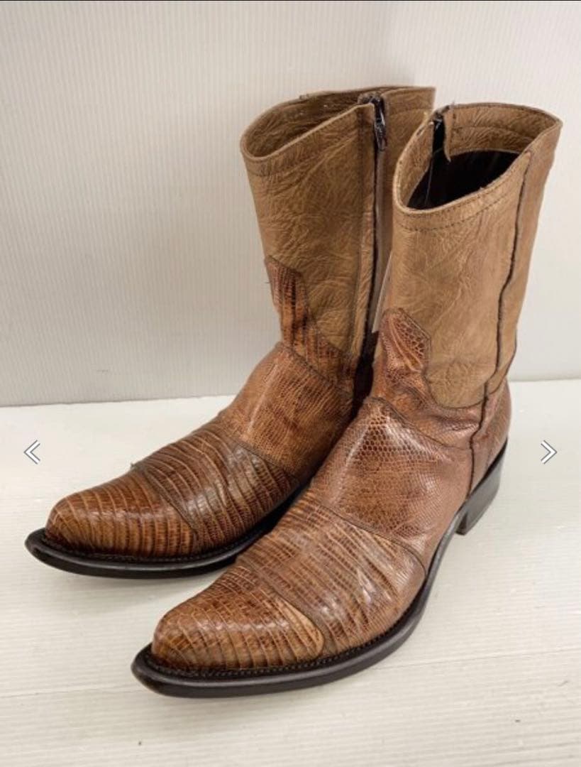 gianni barbato ポインテッドトゥ ウエスタンブーツ vintage