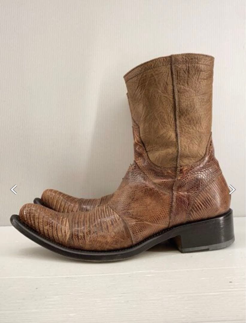 gianni barbato ポインテッドトゥ ウエスタンブーツ vintage