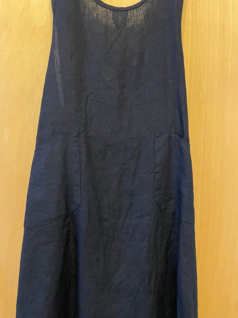 fog linen work オーバーエプロン◇ワンピース風デザイン