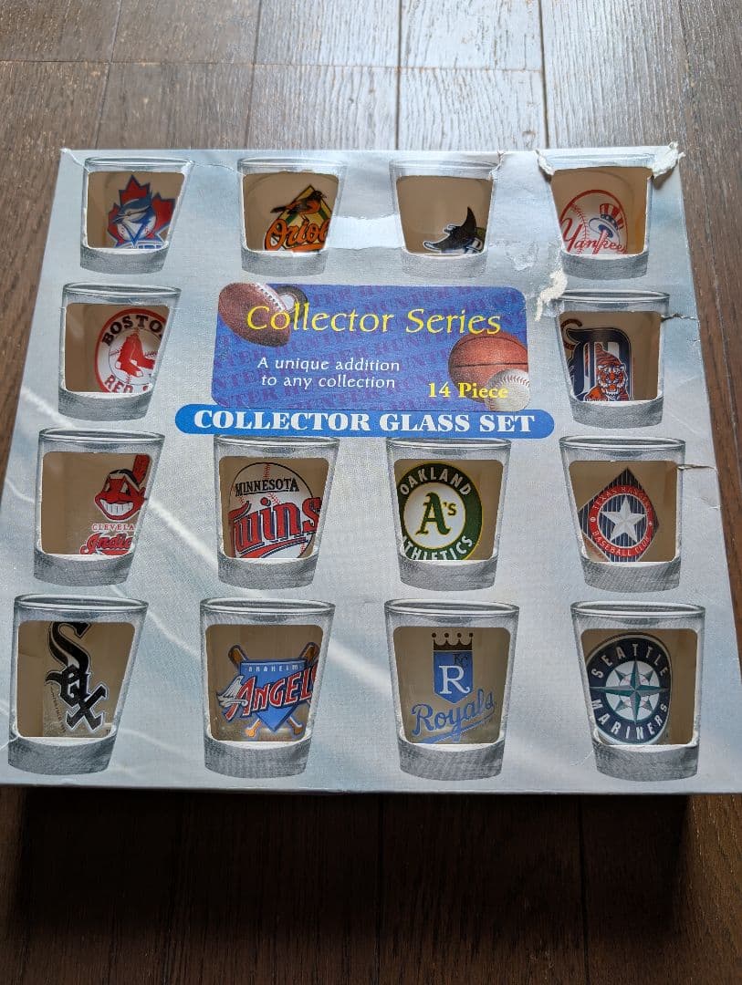 MLBチームロゴ☆グラス14個セット