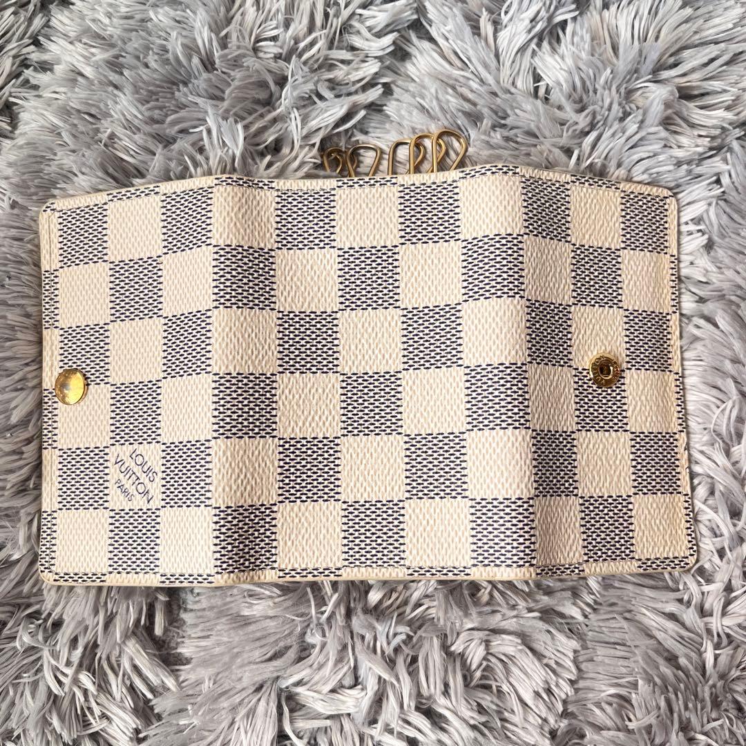 良品✨ルイヴィトン　ミュルティクレ6 キーケース　ダミエアズール　ホワイト
