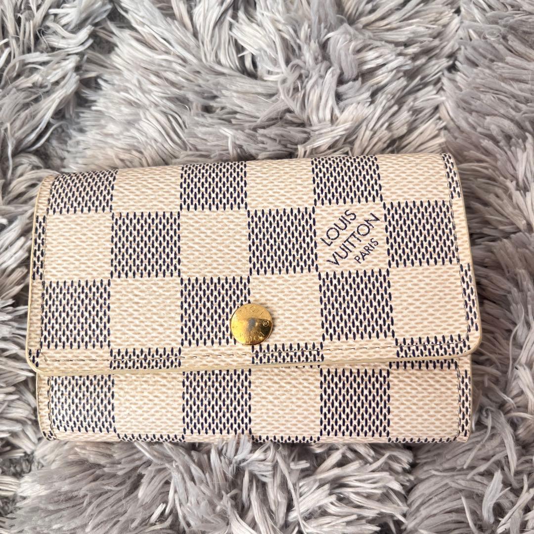 良品✨ルイヴィトン　ミュルティクレ6 キーケース　ダミエアズール　ホワイト