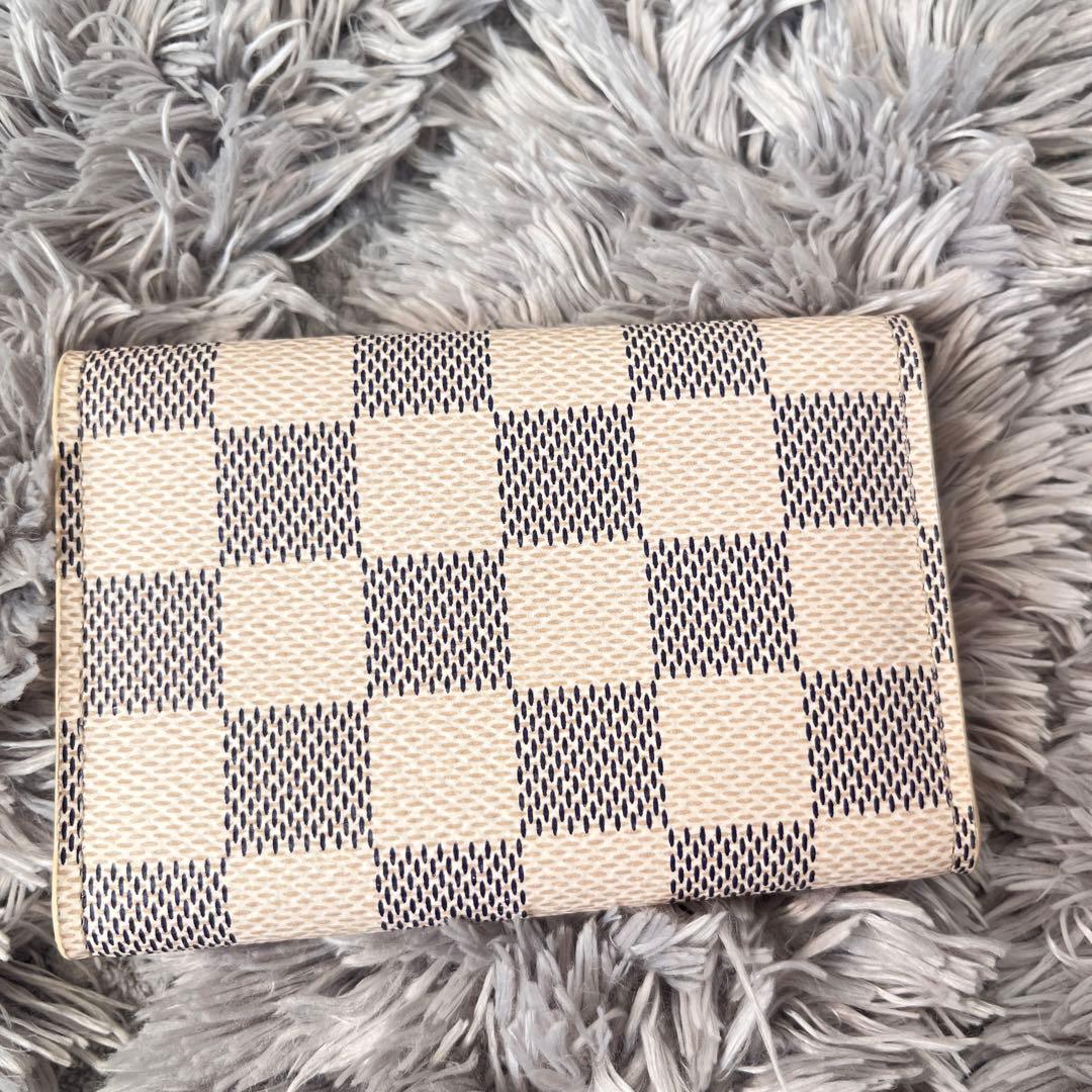 良品✨ルイヴィトン　ミュルティクレ6 キーケース　ダミエアズール　ホワイト