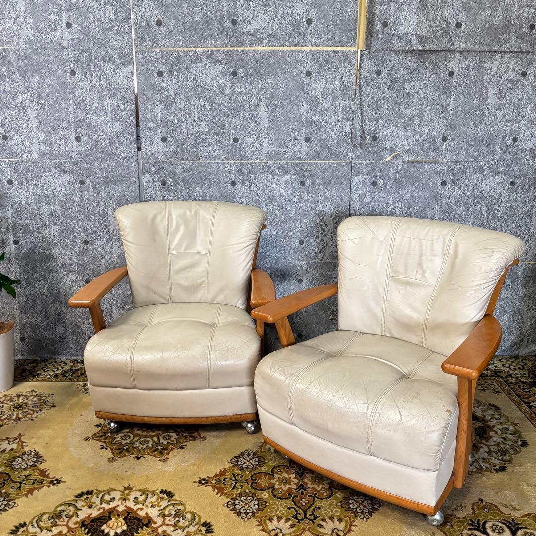 mnm0824꧁ナガノインテリア NAGANO꧂ダイニングチェア2脚