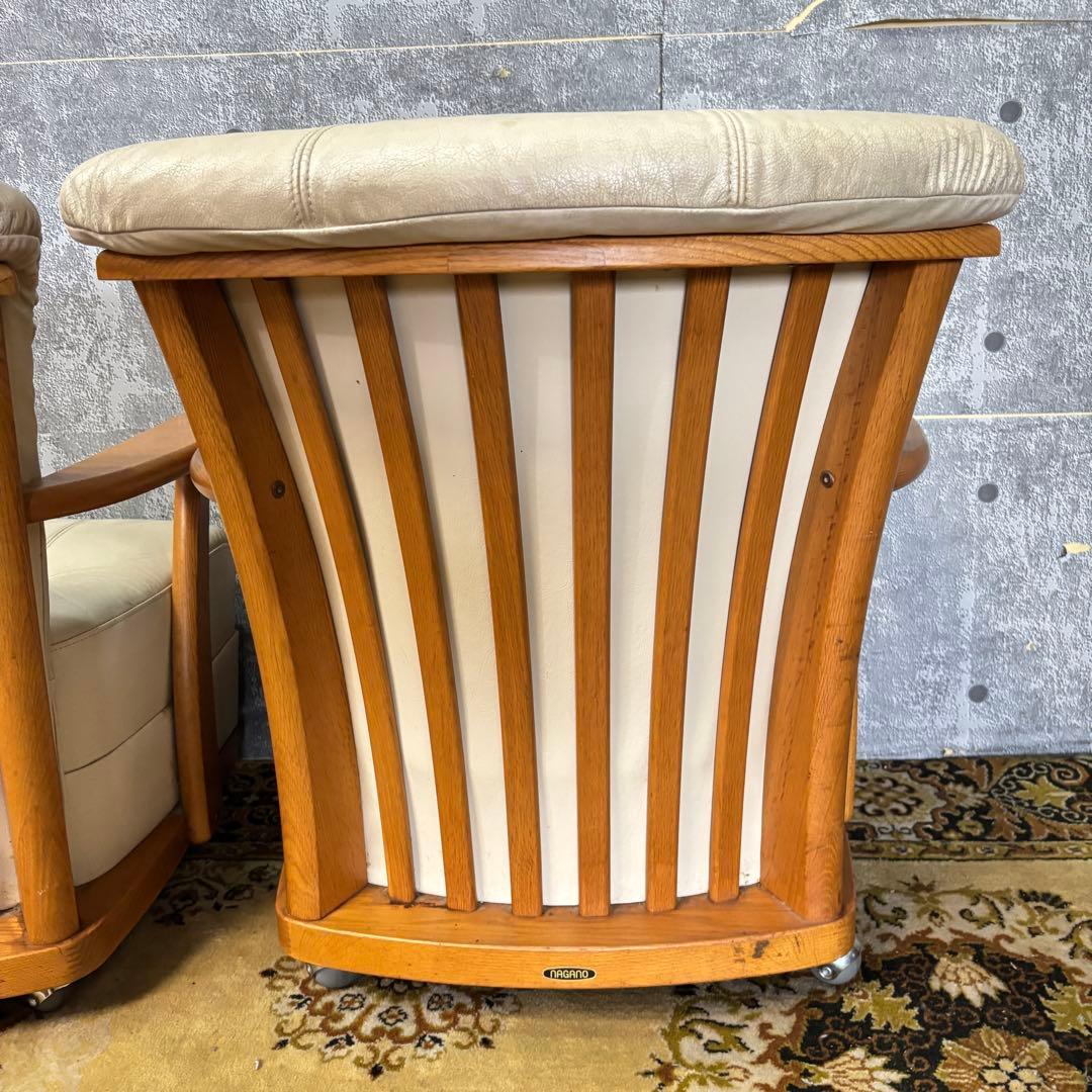 mnm0824꧁ナガノインテリア NAGANO꧂ダイニングチェア2脚