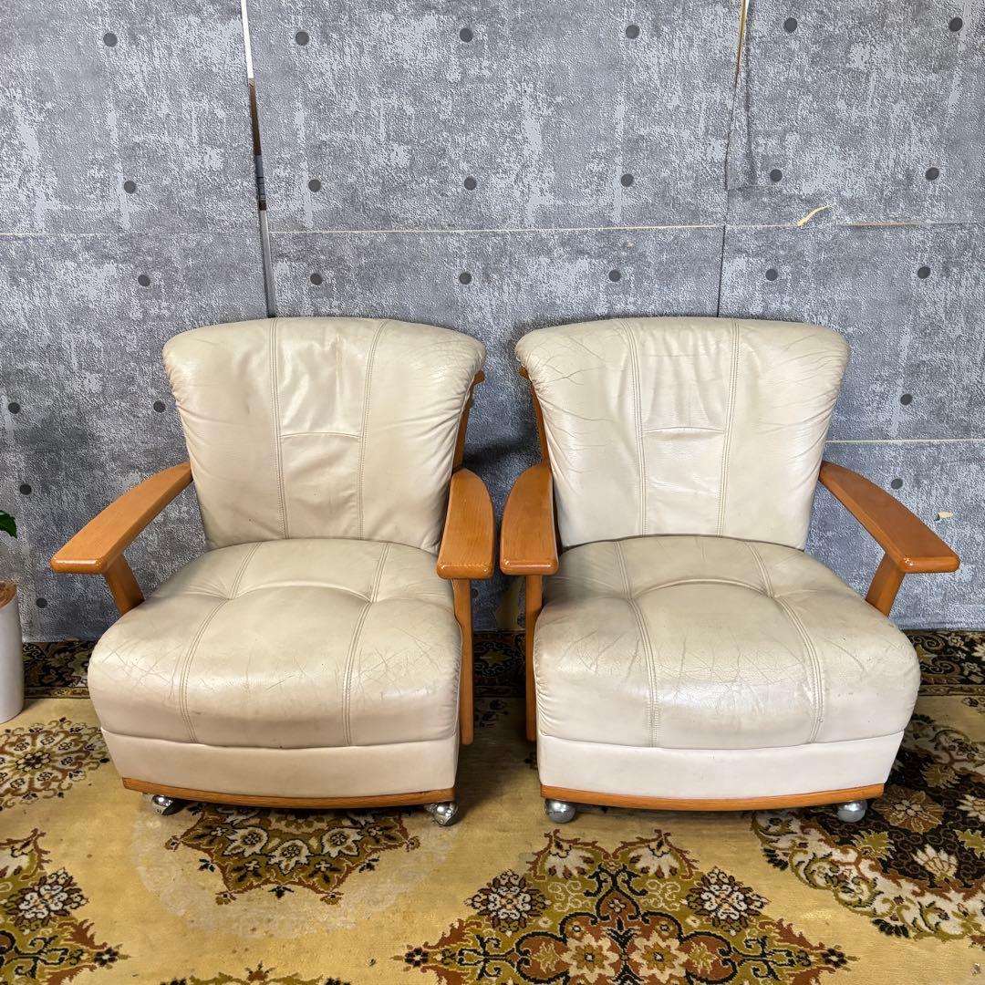 mnm0824꧁ナガノインテリア NAGANO꧂ダイニングチェア2脚