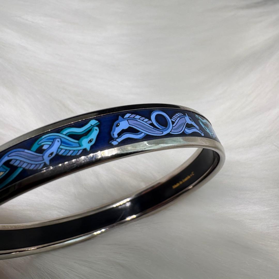 週末限定値下げ エルメス HERMES バングル エマイユ 七宝 ブレスレット