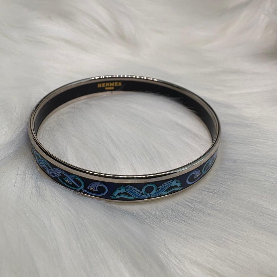 週末限定値下げ エルメス HERMES バングル エマイユ 七宝 ブレスレット