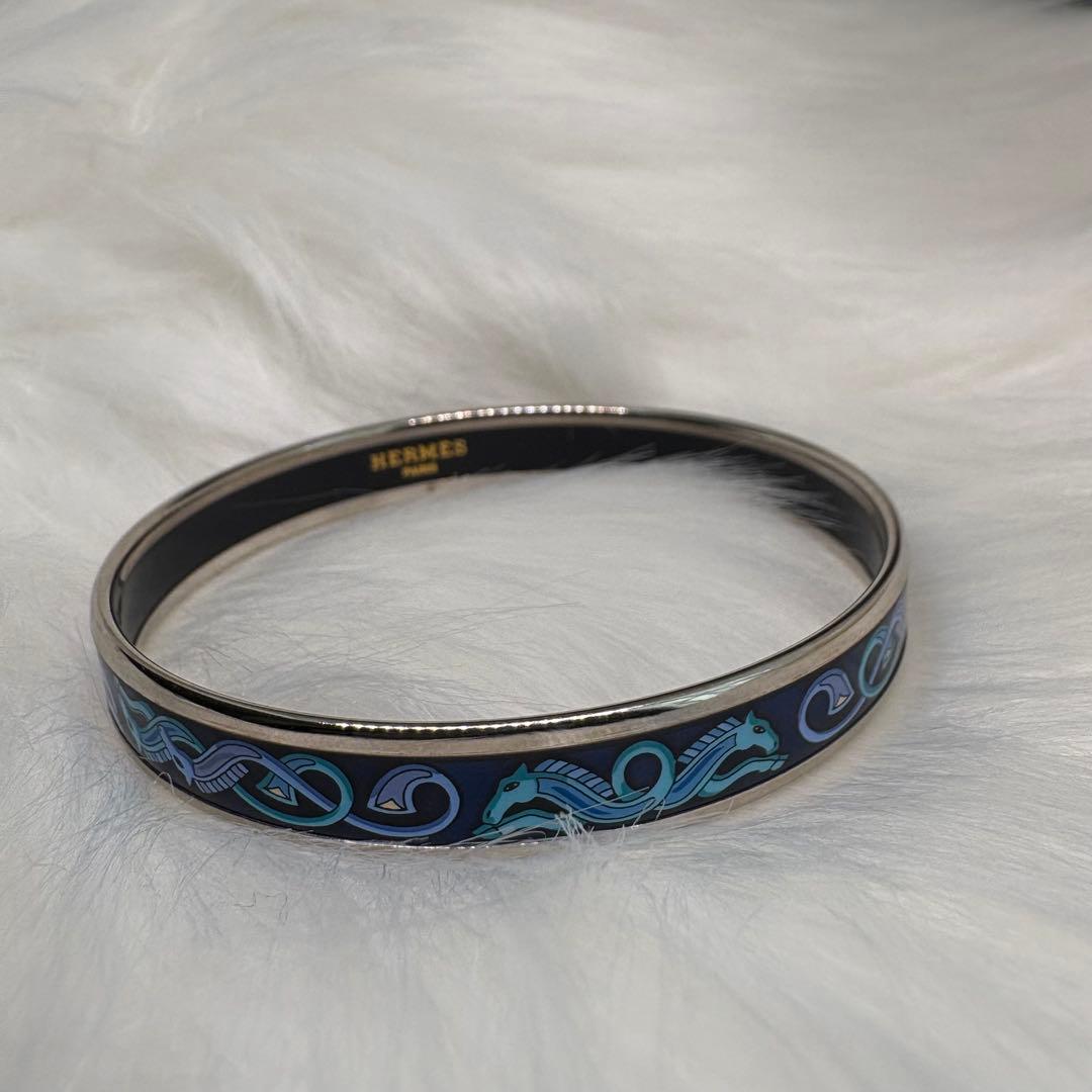 週末限定値下げ エルメス HERMES バングル エマイユ 七宝 ブレスレット
