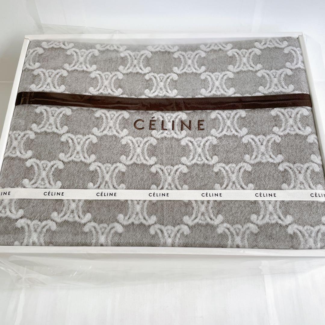 未使用 CELINE セリーヌ 綿毛布 シングル 掛け毛布 人気柄 寝具