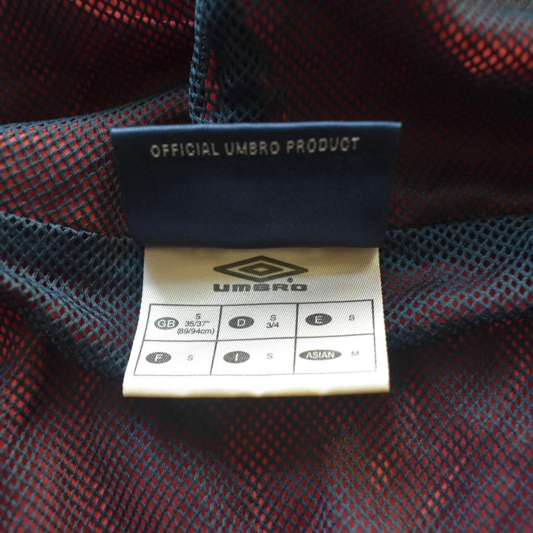 00s UMBRO イングランド代表 ナイロンジャケット フード 赤　ベッカム期