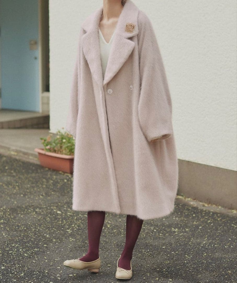 SNIDEL スナイデル シャギーコクーンコート サイズ0