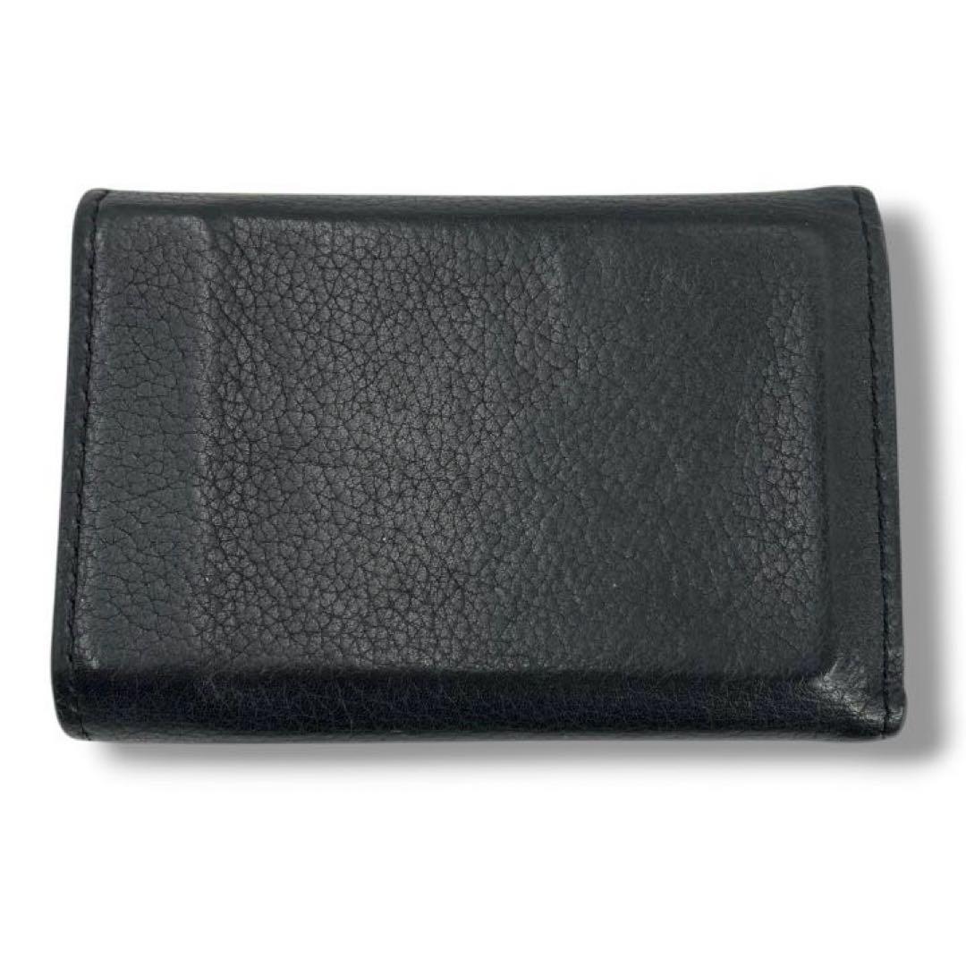 美品 ルイヴィトン ポルトフォイユ ロックミー レザー 折財布 3つ折り 黒