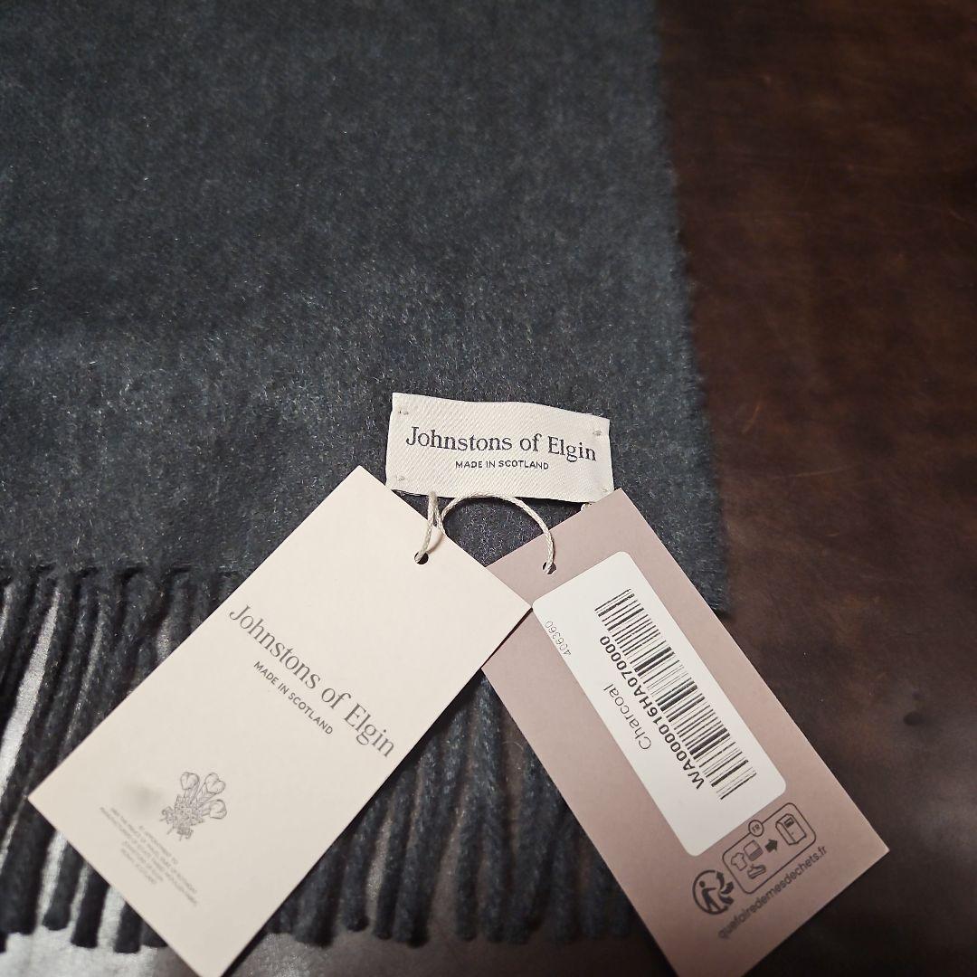 Johnstons　カシミヤマフラー