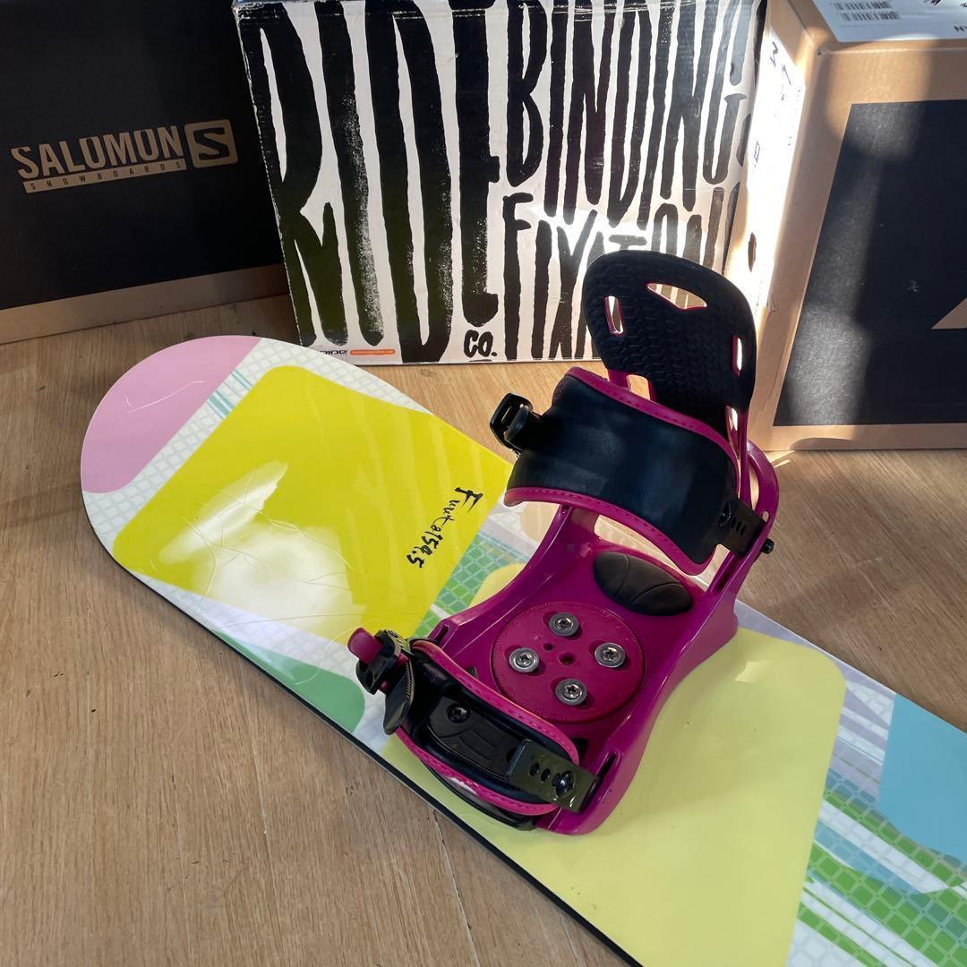 眞空雪板等×CSB　　バインディング付スノーボードセット　fuuto154.5㎝