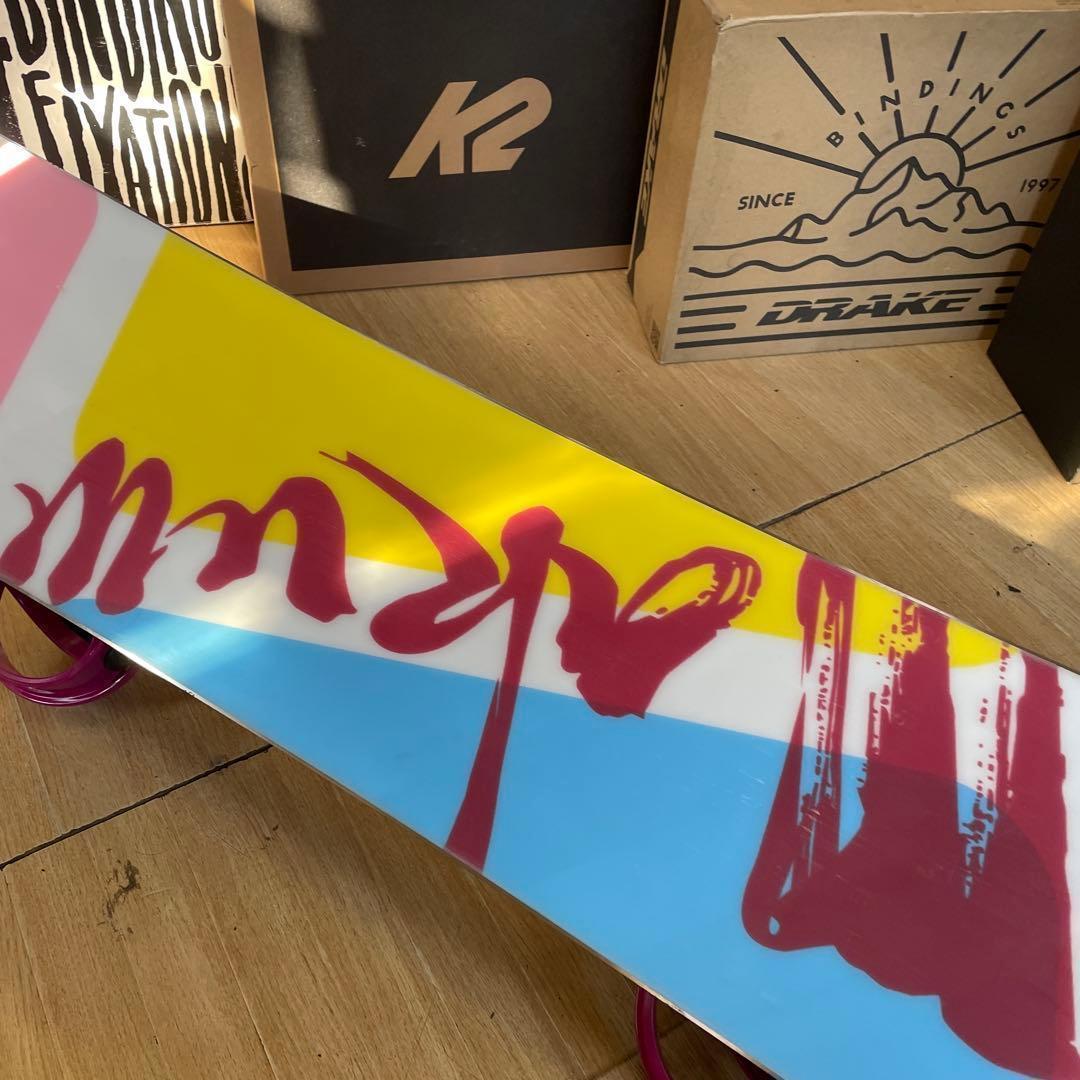 眞空雪板等×CSB　　バインディング付スノーボードセット　fuuto154.5㎝