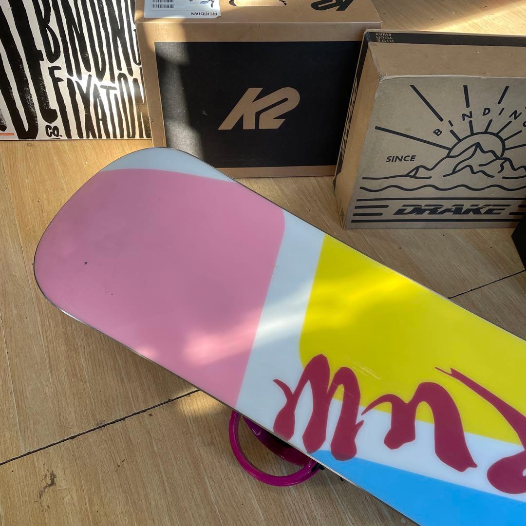 眞空雪板等×CSB　　バインディング付スノーボードセット　fuuto154.5㎝