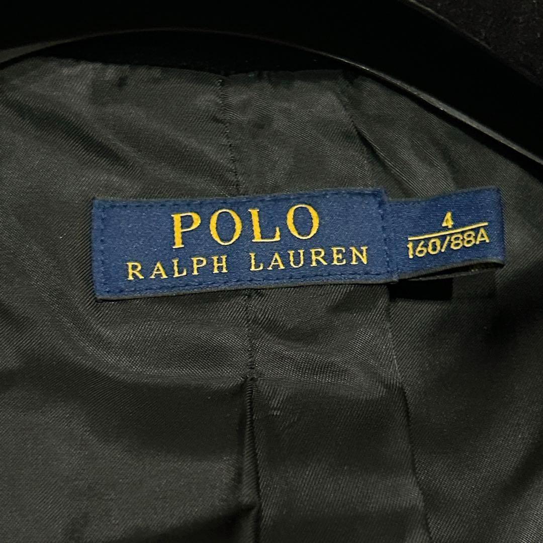 未使用級美品✨　ポロラルフローレン　チェスターコート　ウール　4 ブラック　黒