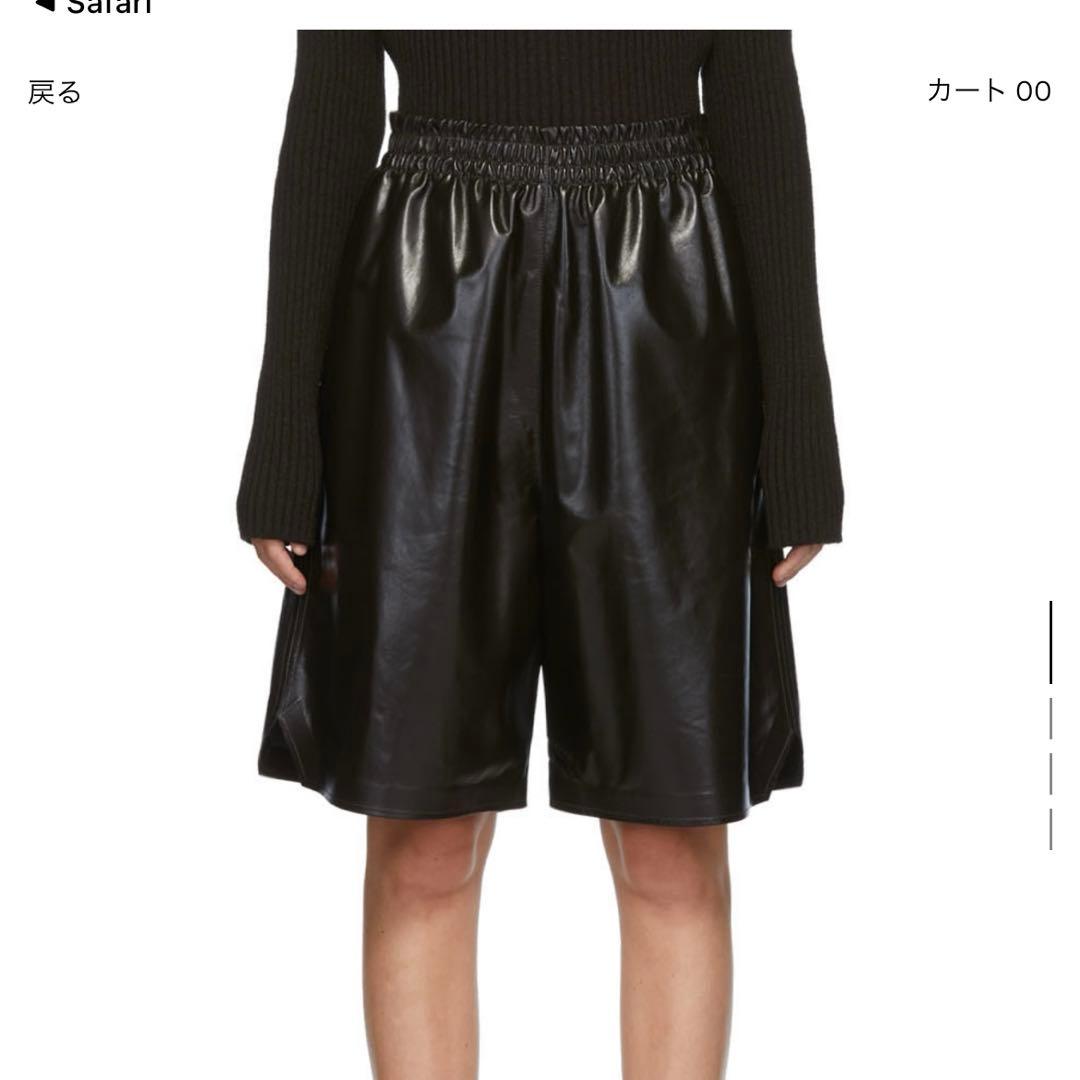 bottega veneta レザーショーツ