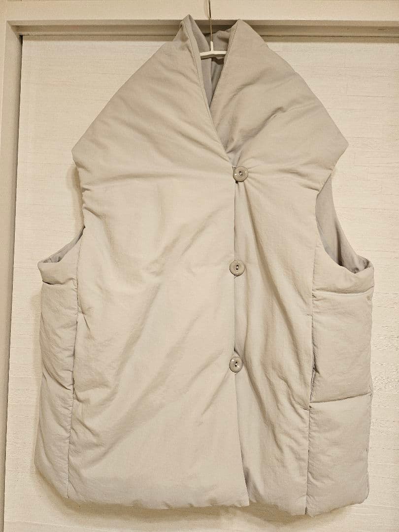 DouDou【WEB限定】ストールライクファーバーダウンベスト