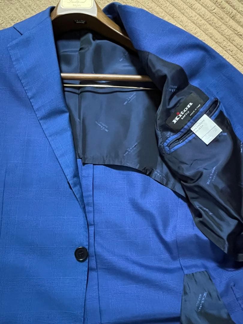 【最終値下】Kiton セットアップスーツ ネイビー ジャケパン利用可能 春夏秋