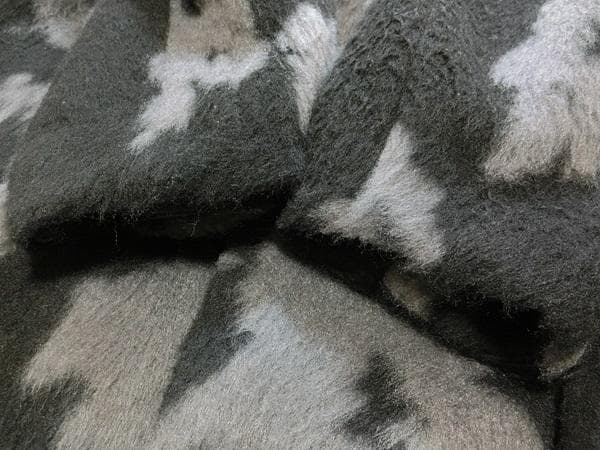 AMERI　アメリ　シャギー　総柄　チェスターコート　グレー系　M