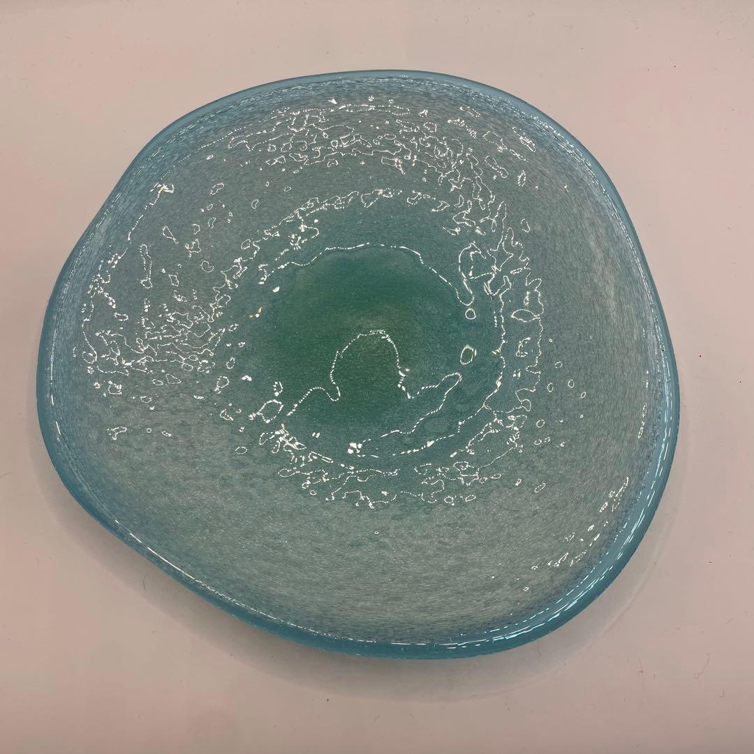 琉球ガラス　稲嶺盛吉作お皿