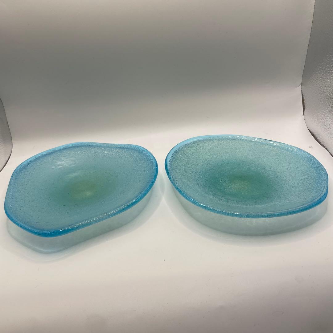 琉球ガラス　稲嶺盛吉作お皿